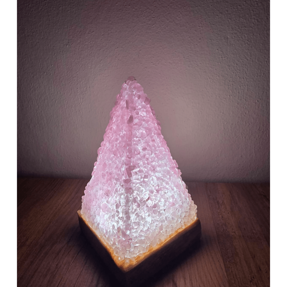 Pembe Kuvars Lamba - Sevgi Piramidi
